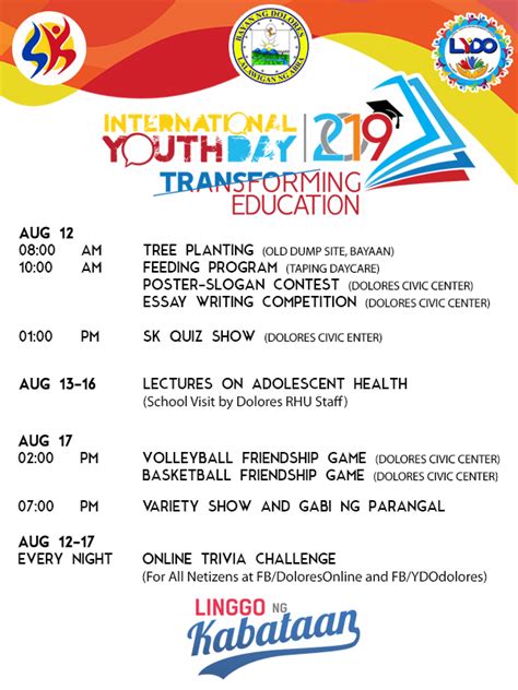 Program Design Linggo NG Kabataan .